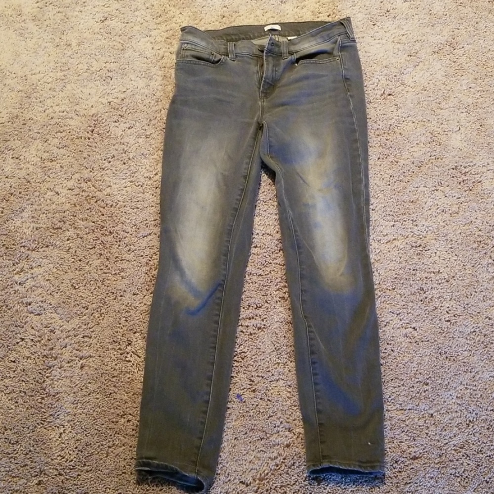 J Crew Gray Wash Skinny Jeans